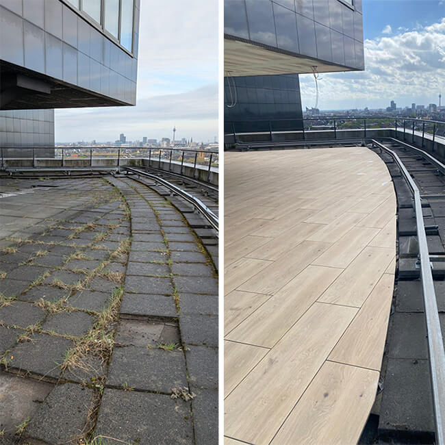 Neue Dach-Terasse Düsseldorf